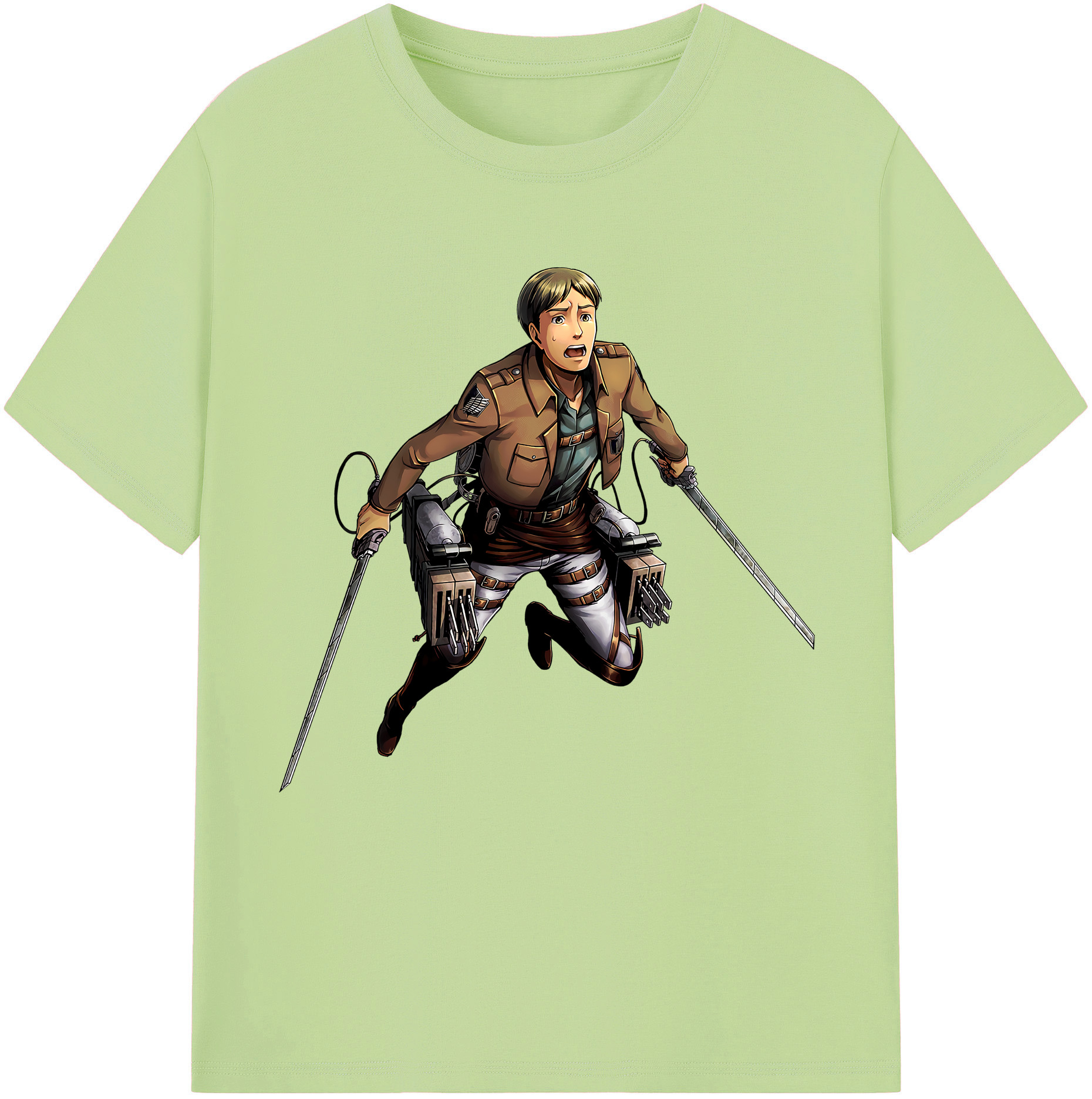 （画像用） 進撃の巨人 Attack on Titan 綿100％半袖Tシャツ（フロントプリント）